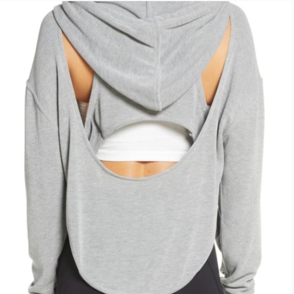 Free People FP Movement Back Into It Cutout Hoodie - Picture 4 of 4